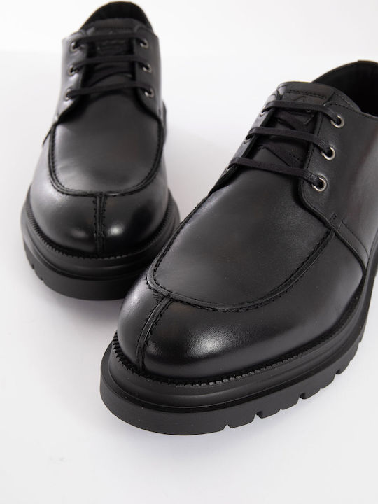 Leather Men's Loafers in Black