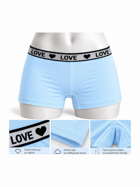 Roza Underwear Kids' Light Blue Boxer Briefs