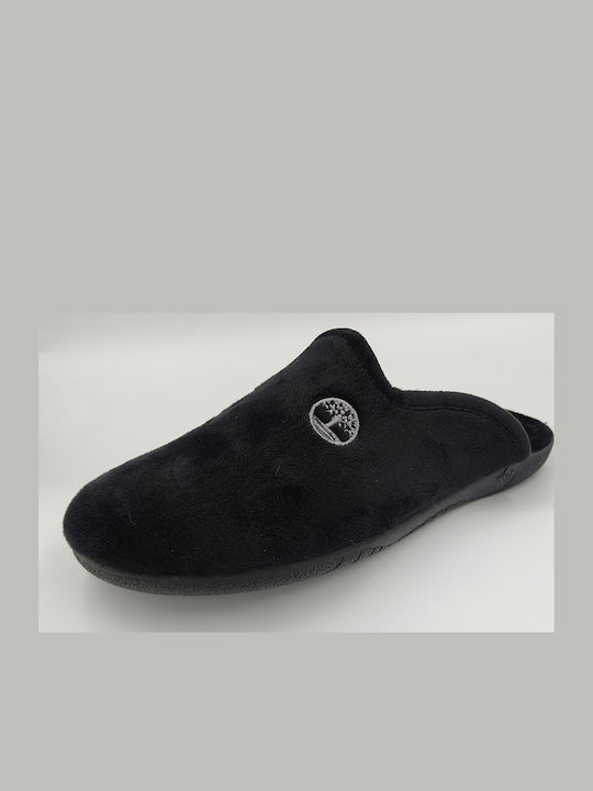 Herren Hausschuhe Mit Fleece Schwarz Anatomisch