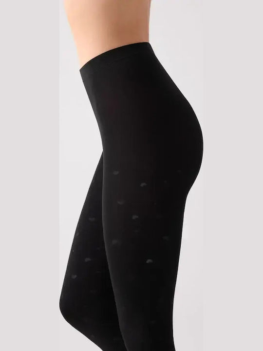 Damenstrumpfhose 140 Den Schwarz mit Print