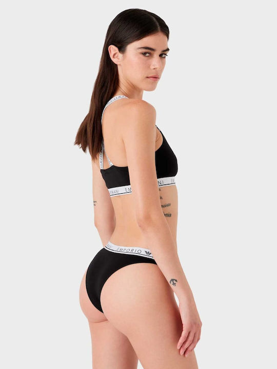 Emporio Armani Set de lenjerie intimă cu bustieră și chiloți clasici Nero Emporio Armani Set de lenjerie intimă cu bustieră și chiloți clasici Nero