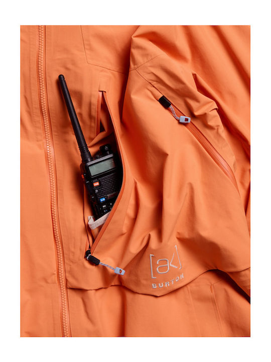 Burton Ak Cyclic 307631-E7B Men's Gore-Tex Ski & Snowboard Jacket Orange