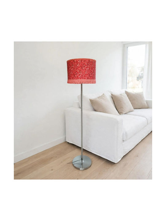 Oxygen Houses Base Floor Lamp H165cm. with Socket for Bulb E27 Red