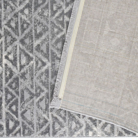 Conceptum Hypnose Notta Rectangular Rug Grey Cream 100x300cm