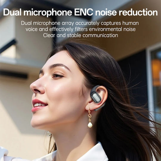 Căști Bluetooth Handsfree In-ear cu Husă de Încărcare Negre
