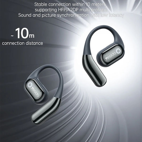 Căști Bluetooth Handsfree In-ear cu Husă de Încărcare Negre