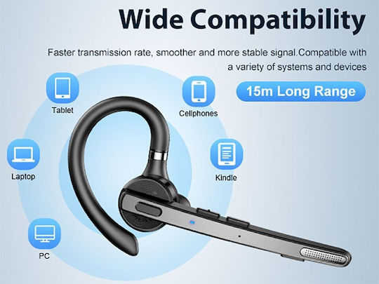 NewBee M53 Bluetooth Слушалка Безжични Слушалки с Калъф за Зареждане, Черни
