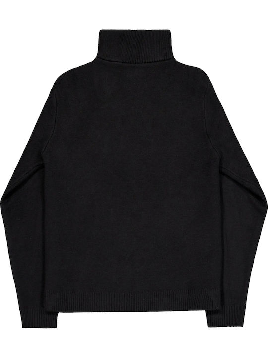 Troyer-Pullover Langarm Schwarz