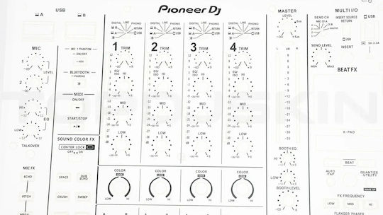 Pioneer Djm A9 Tastatur- und Konsolendeckel
