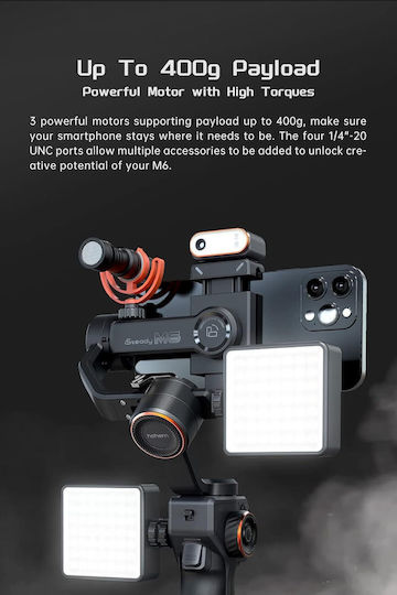 Hohem Handy-Gimbal mit 18 Stunden Laufzeit