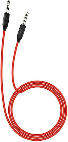 Hoco Καλώδιο Ήχου 3.5mm male - 3.5mm male Μαύρο 1m 437381