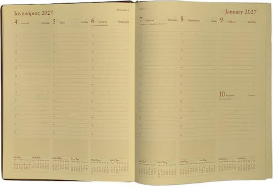 Letts Wochenkalender 2027 21 × 26 cm (Verschiedene Designs)
