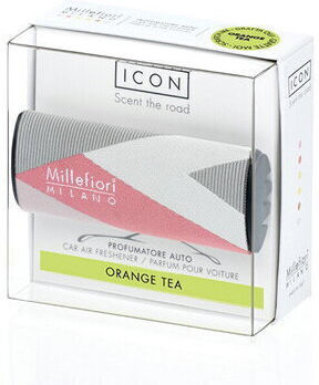 Millefiori Milano Icon Car Air Freshener Orange Tea Textile Geometric