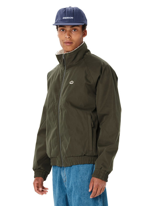 Emerson Waterproof Khaki Bomber Jacket