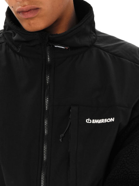 Herren-Fleecejacke Schwarz