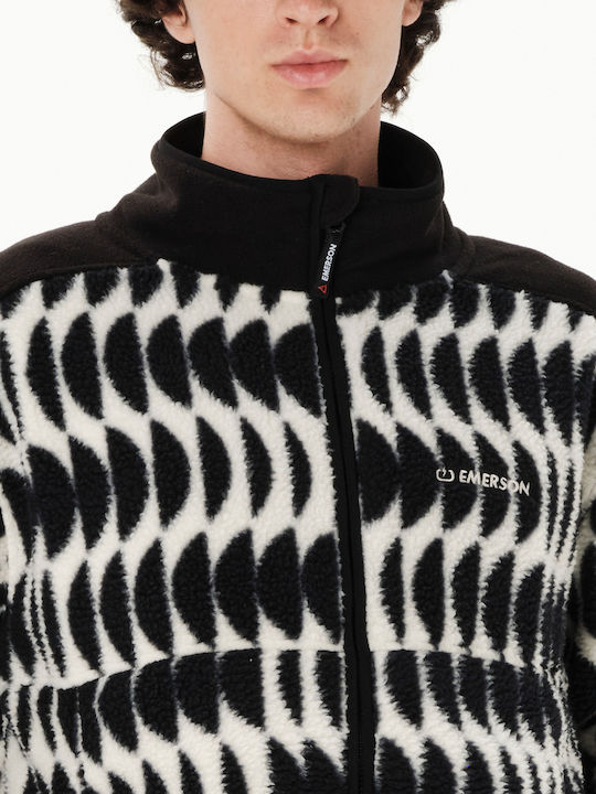 Herren Fleecejacke Weiß