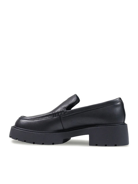 Δερμάτινα Γυναικεία Loafers Triple Black