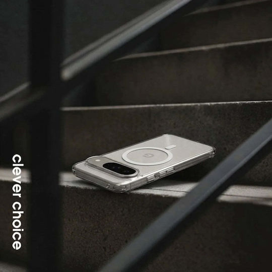 Crong Husă Hibridă Transparentă cu Spate Magnetic și Curea Transparentă (Poco X8 Pro)
