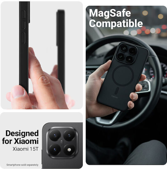 Crong Hybrid Matte Magnetic Back Cover Μαύρο (Xiaomi 15T)