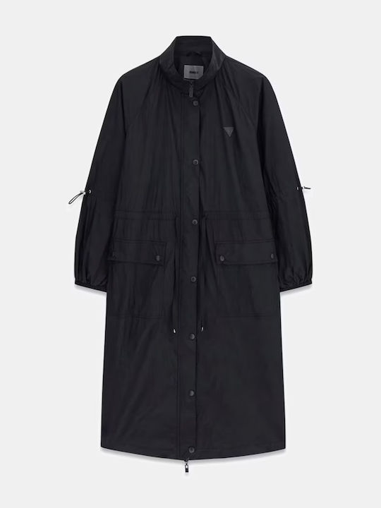 Damen-Trenchcoat Schwarz
