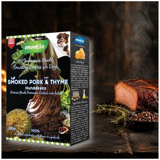 Smookies Hundekeks mit Schweinefleisch, Honig, Olivenöl, Weizen, Ei, Milch, Früchten und Kartoffeln 200 g 3 Stück