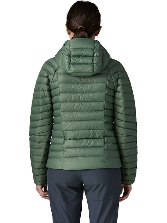Down Damen-Pufferjacke für den Winter Smolder Blue