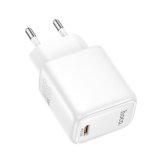 Hoco Φορτιστής Χωρίς Καλώδιο με Θύρα USB-C 30W Power Delivery Λευκός (N87)