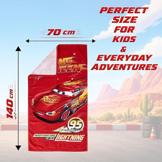Плажна кърпа Cars McQueen 70x140 см – 100% памук