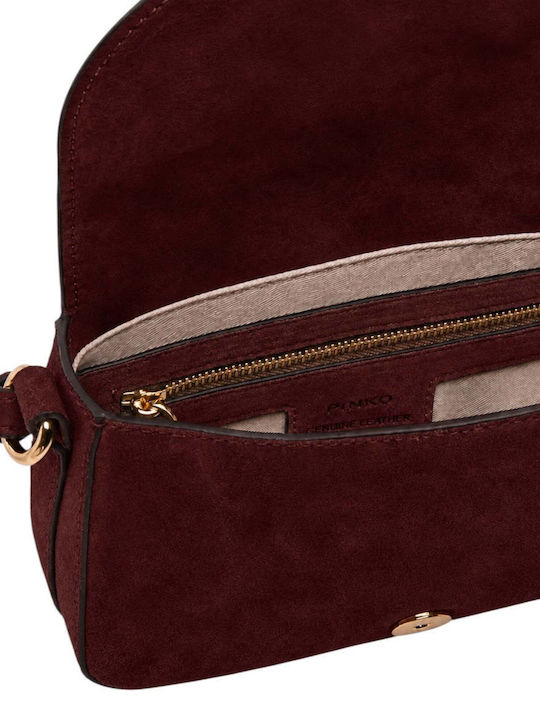 Love Women's Satchel Bag Suede Brown