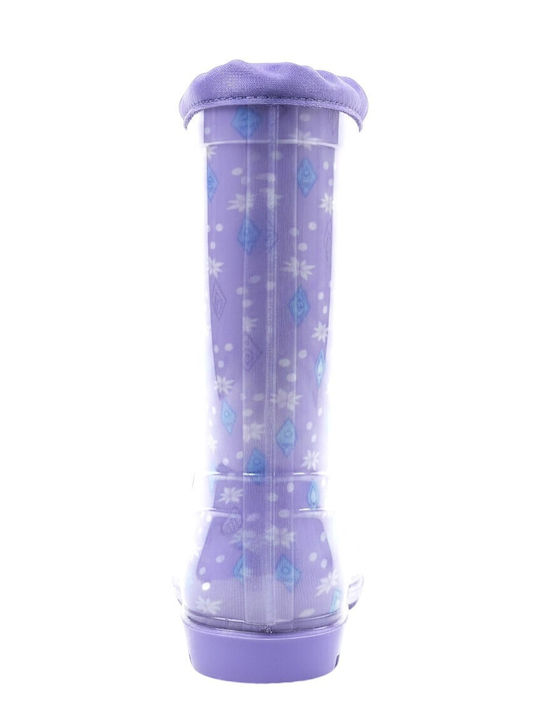 Cizme de ploaie pentru copii Frozen Violet