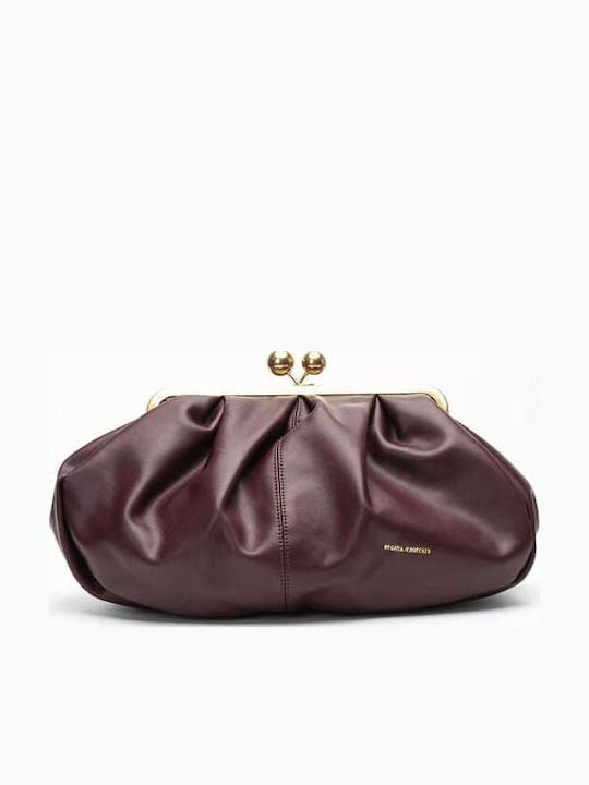 Women's Burgundy Clutch