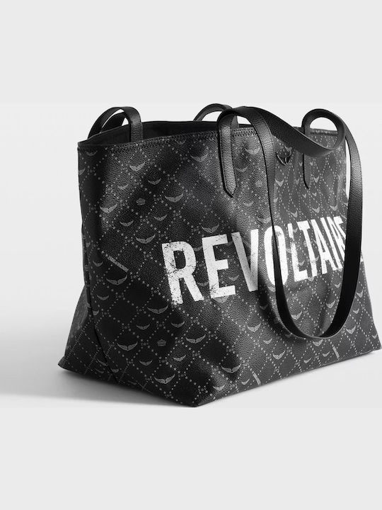 Υφασμάτινη Γυναικεία Shopper Τσάντα Μαύρη