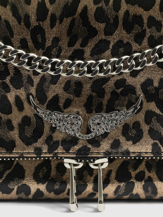 Rock Γυναικείο Clutch Καφέ