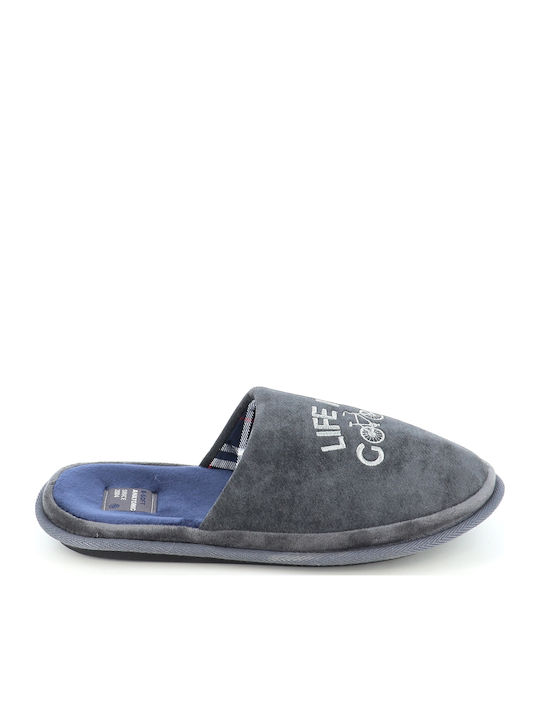 Herren Hausschuhe Grau 176/26014_GRAU