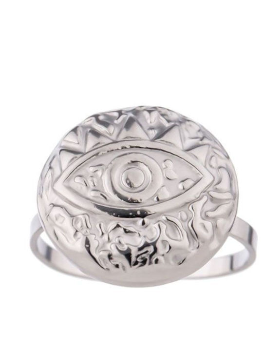 Damen Stahl Vergoldeter Ring