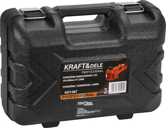 Kraft & Dele Cric Electric cu Înălțime de Ridicare de până la 45 cm și Capacitate de Ridicare de până la 5 Tone