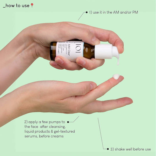 101 AAll Clear Face Serum with 15% Azelaic Acid for Detoxifying & Acne 30ml