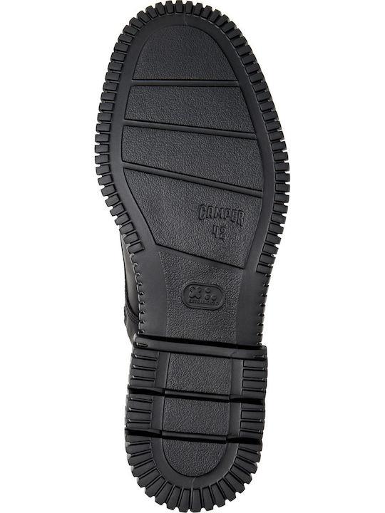 Pix Black Leather Combat Boots