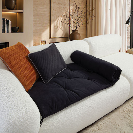 Nef-Nef Homeware Eriete Ριχτάρι Πολυθρόνας 70x180εκ. Grey