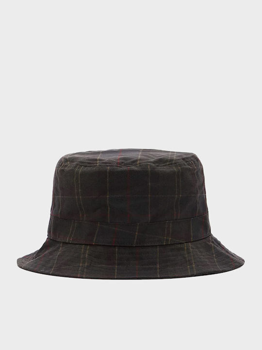 Barbour Tartan Υφασμάτινo Καπέλο Bucket Γκρι