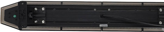 Einparts LED-Warnlichtleiste für Autos 12 / 24 V mit orangefarbener Beleuchtung