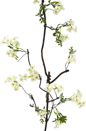 Künstlicher Dekozweig Kirschblüte Weiß 96 cm Artekko