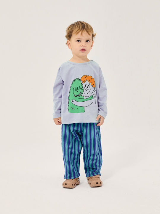 Cămașă pentru copii Albastră Hug Hairy Monster Baby
