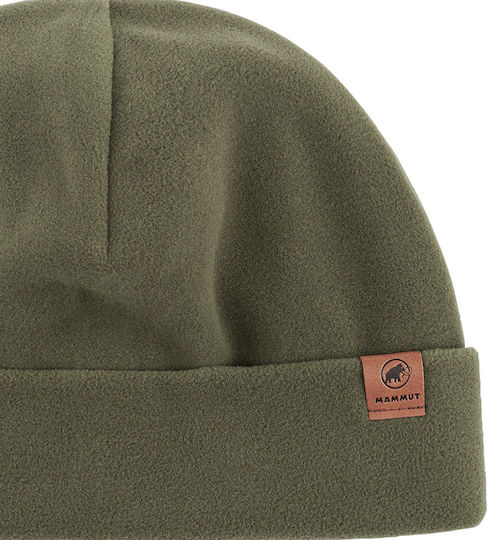 Unisex Fleece Knitted Beanie in Khaki Colored