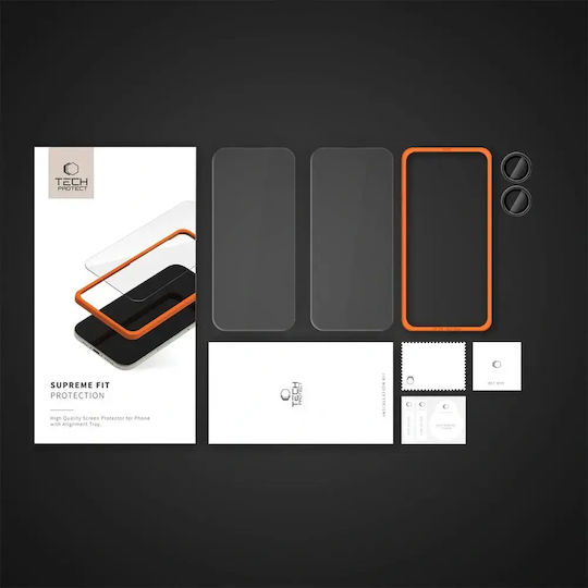 Tech-Protect 2,5D 0,3 mm Gehärtetes Glas 3 Stück (iPhone 16)
