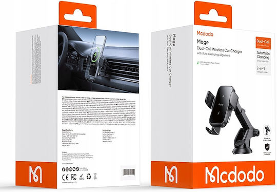 Mcdodo Auto-Handyhalterung mit MagSafe-Magnet & Kabellosem Laden 15 W Schwarz