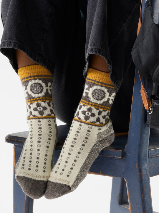 Smartwool Everyday Cozy Retro Sunflower Șosete Sport Gri 1 Pereche