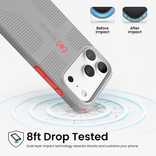 Speck Candyshell Grip Заден Калъф Пластмасов Сив (iPhone 18 Pro / 17 ProNokia 2.4)