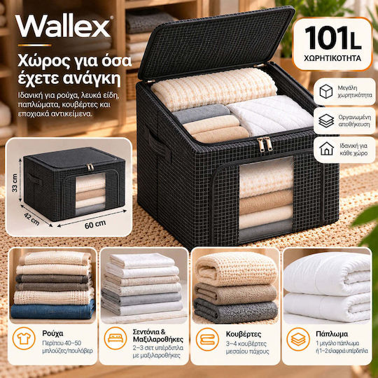 Wallex Cutie Textilă pentru Depozitarea Hainelor 60x42x40cm WL141613