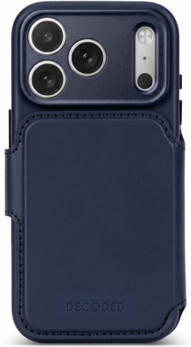 Decoded Leather Wallet Navy Blue (iPhone 18 Pro / 17 ProXiaomi 17 Pro)